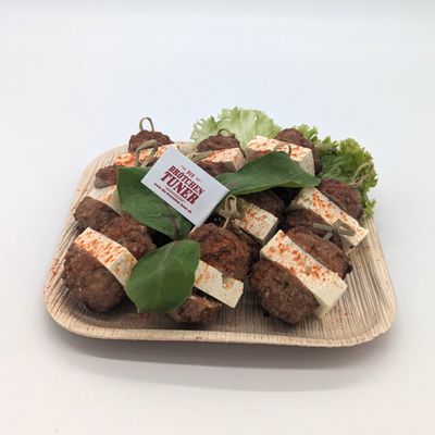Snackspieße Hackbällchen-Hirtenkäse