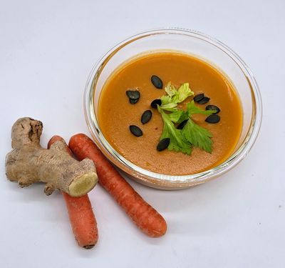 Pikante Möhren-Ingwer-Suppe