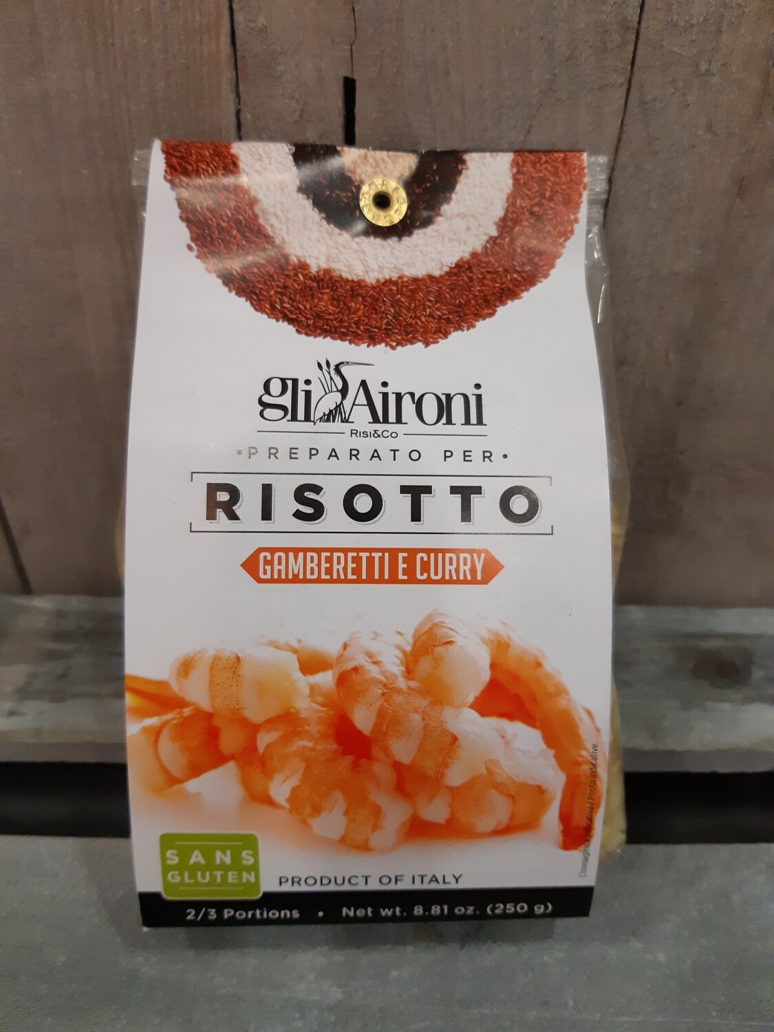 Risotto aux crevettes et curry GLI AITONI