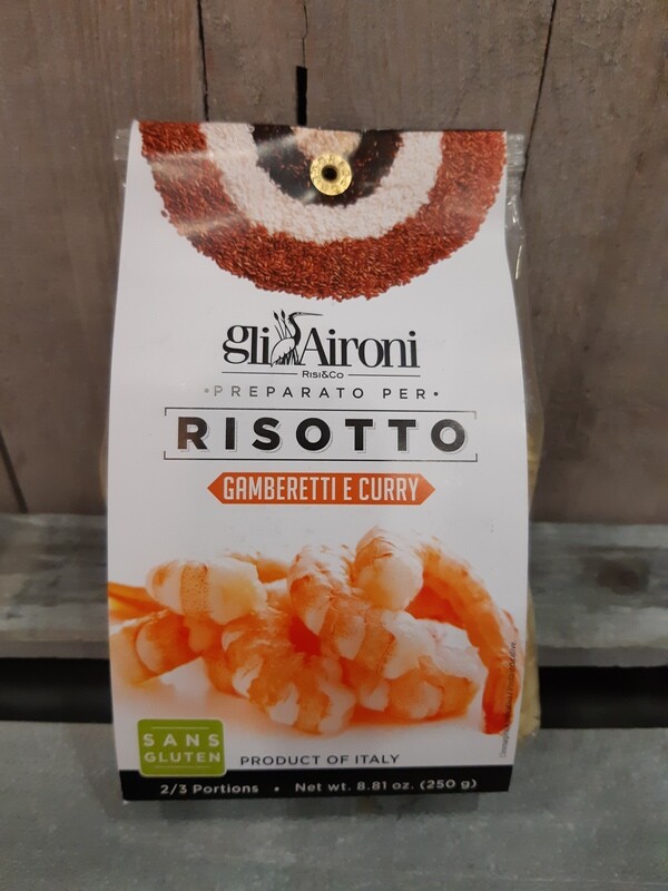 Risotto aux crevettes et curry GLI AITONI