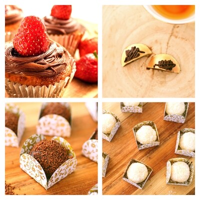 Kit Docinhos + Cupcakes para 15 pessoas Kit Docinhos + Cupcakes para 15 pessoas