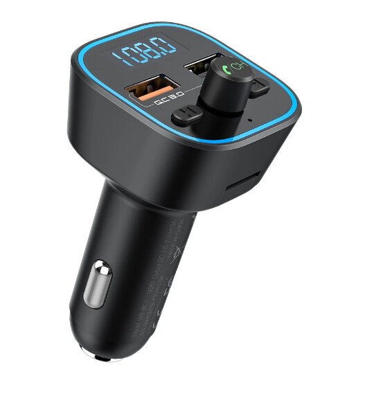 Blitzwolf®Car bluetooth 5.0 FM Transmitter 18W QC 3.0 USB Car Charger
