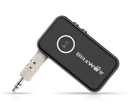 BlitzWolf® bluetooth V4.1 Car Handsfree Music Receiver 3.5mm AUX Audio Adapter.