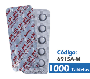 6915A-M PASTILLAS ROJO FENOL O PH VISIAL