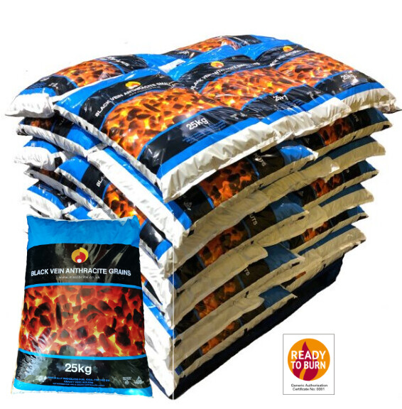 Welsh Anthracite Grains 1 Tonne 40x25kgs