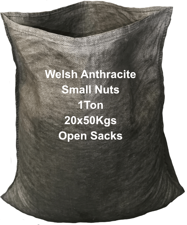 Welsh Anthracite Small Nuts 1Tonne Open Sack.