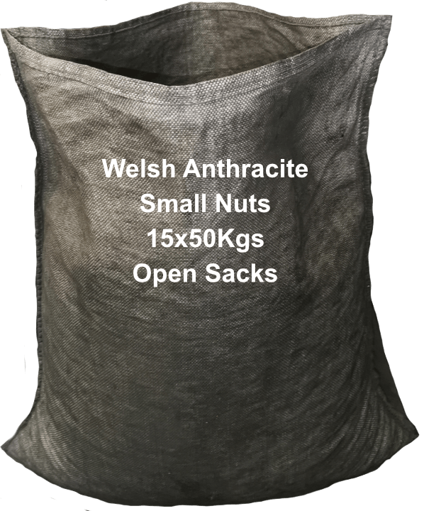 Welsh Anthracite Small Nuts 750Kgs 15x50kgs Open Sacks.