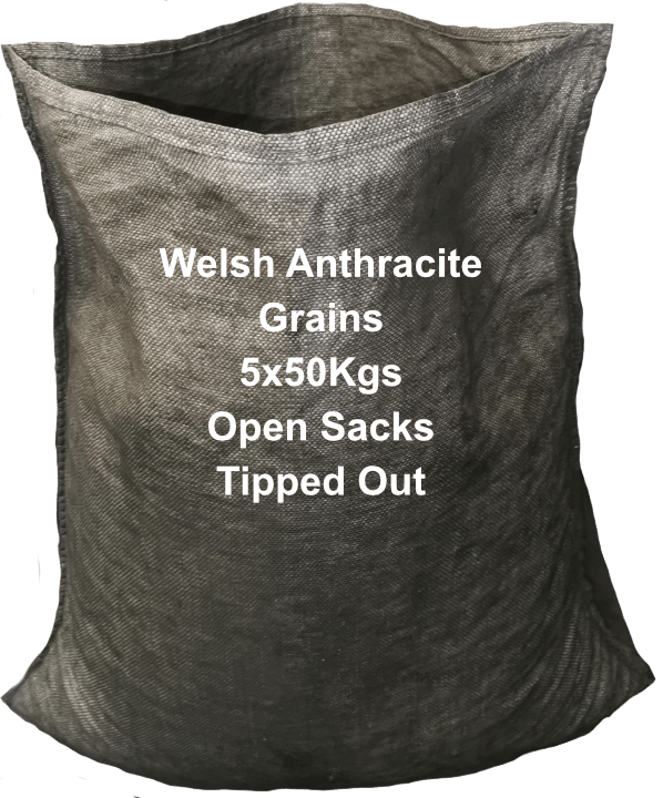 Welsh Anthracite Grains 1/4 Tonne 5x50kgs Open Sacks.