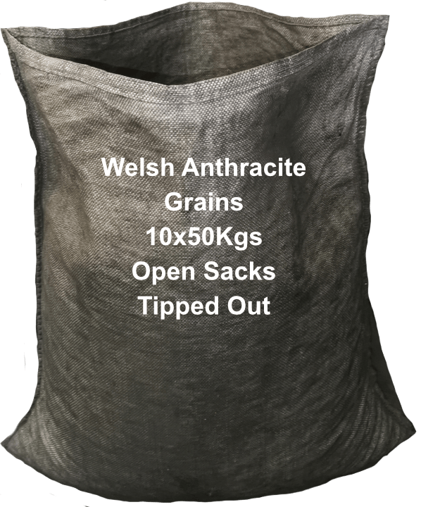 Welsh Anthracite Grains
1/2 Tonne 10x50kgs Open Sacks.