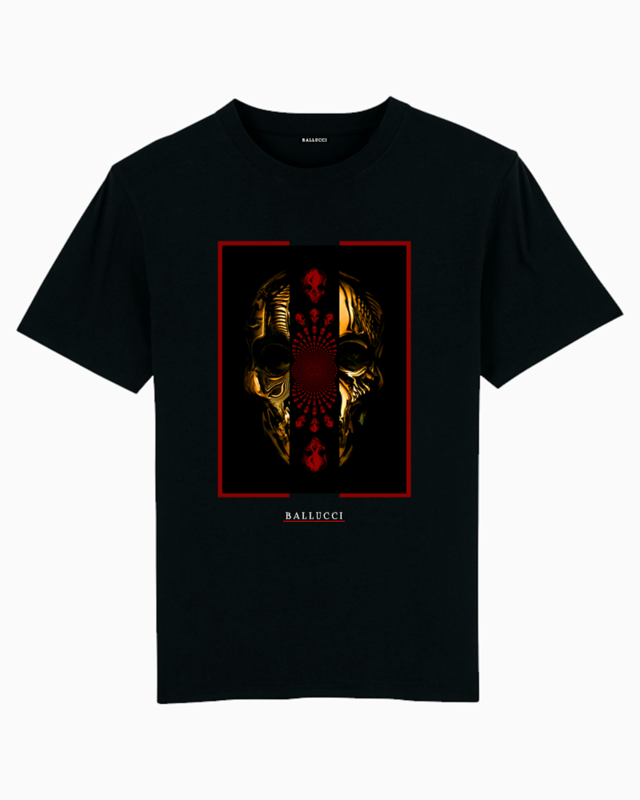 Gold Skull Black T-Shirt