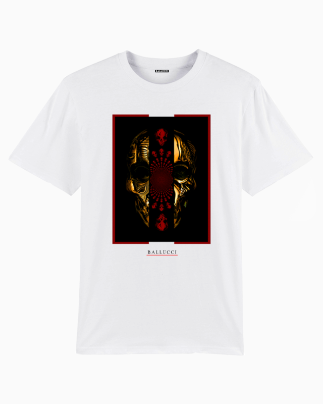 Gold Skull White T-Shirt