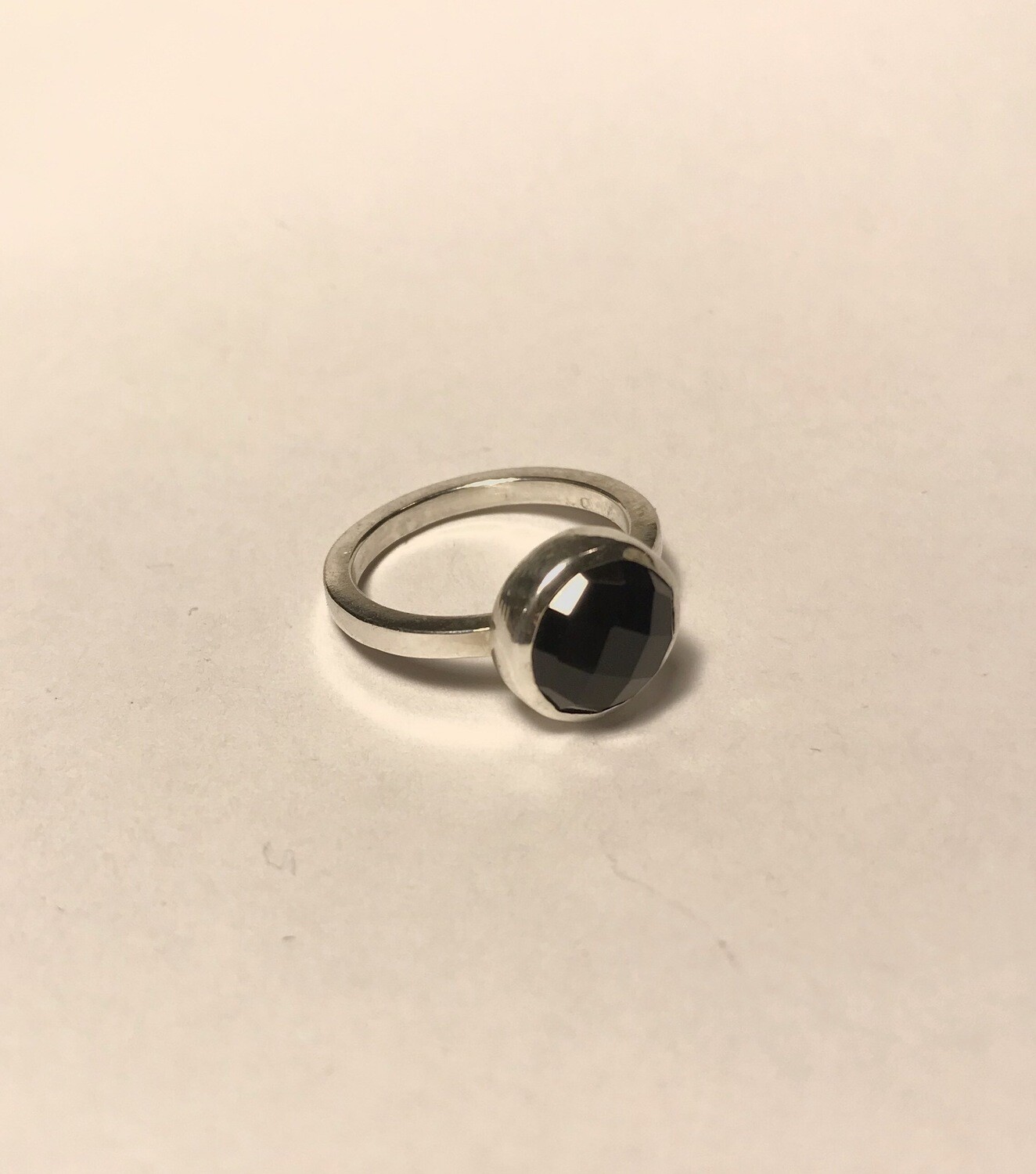 Black Onyx Stackable Ring