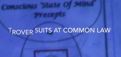 Taj Tarik Bey Roundtable Trover Suits at Common Law to Address Conversion Parts 1-3
