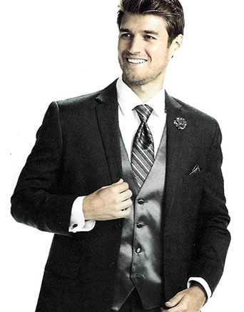 Tonal Stripe Windsor Ties & Matching Pocket Squares-Flow