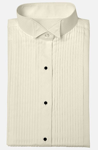 Ivory Pleated Wing-Ike Behar