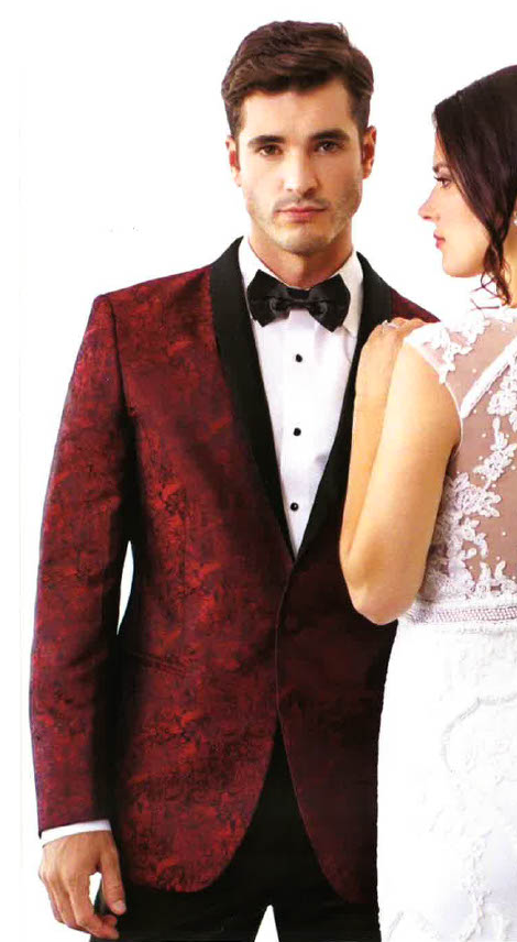 Apple Red Paisley Aries Shawl-Mark of Distinction