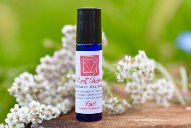 Root Chakra Organic Oil Blend - Garnet Infused Root Chakra Organic Oil Blend - Garnet Infused