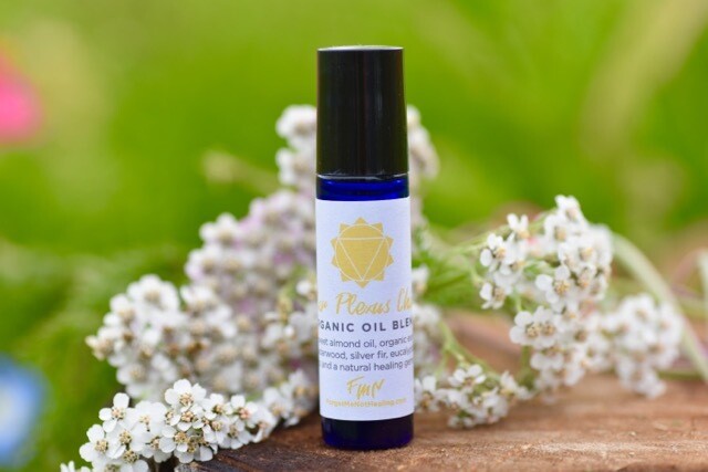 Solar Plexus Chakra Organic Oil Blend - Pyrite Infused Solar Plexus Chakra Organic Oil Blend - Pyrite Infused