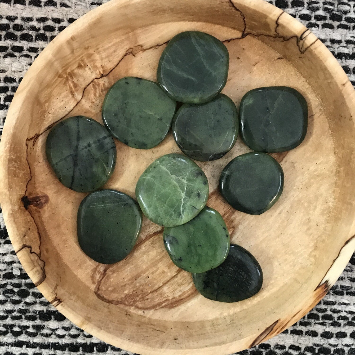 Nephrite Jade Worry Stones
