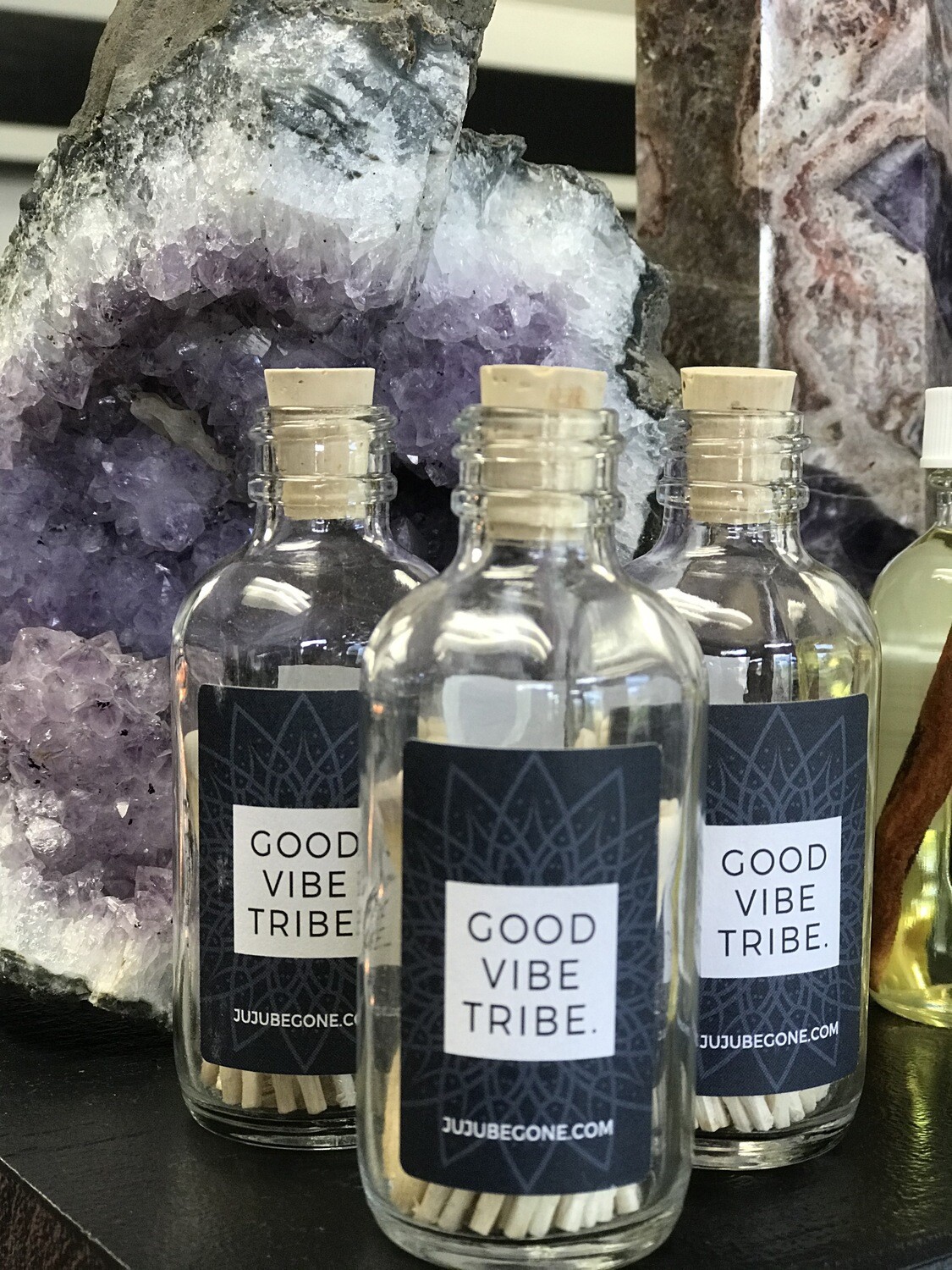 Good Vibe Tribe Vintage Style Match Bottle Good Vibe Tribe Vintage Style Match Bottle