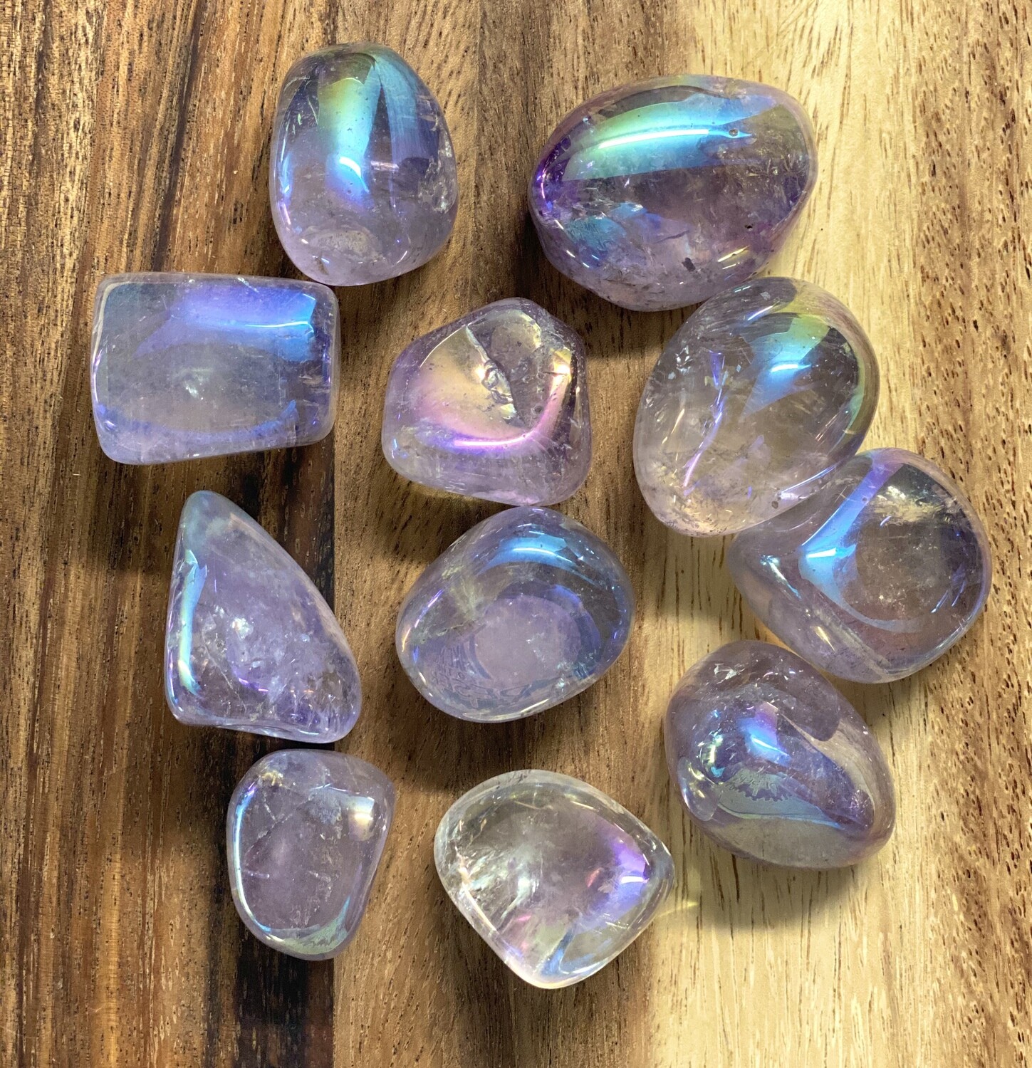 Amethyst Aura - Tumbled Amethyst Aura - Tumbled