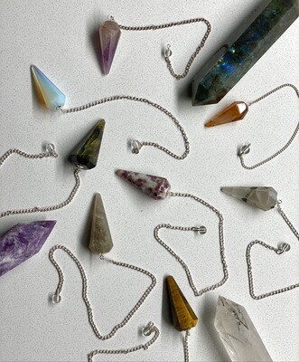 Crystal Pendulum (Choose stone type)