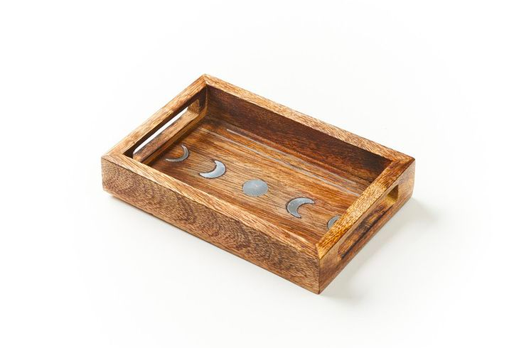 Small Rectangular Constellation Mango Wood Tray Small Rectangular Constellation Mango Wood Tray