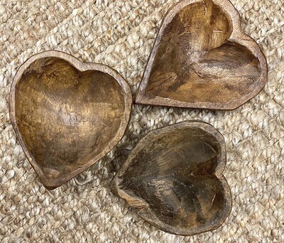 Heart Wooden Bowl