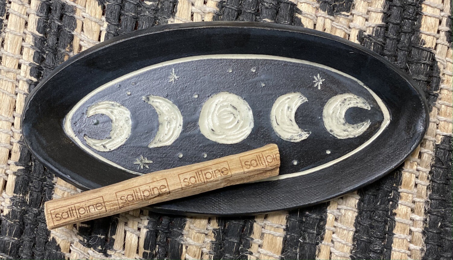 Handcrafted Moon Phase Smudge Dish -  by Dry Creek Studio