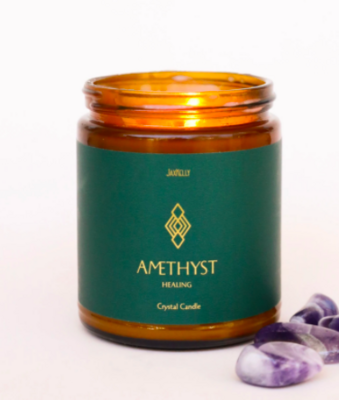 Amethyst Healing Candle