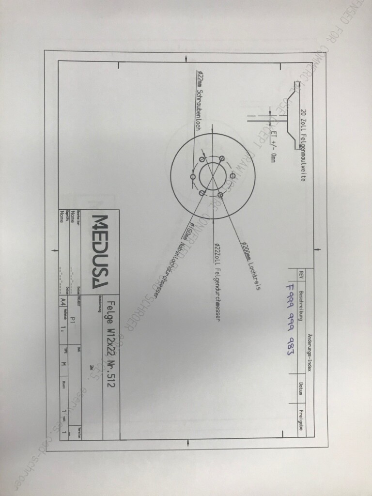 Felge W12x20 Felge W12x20