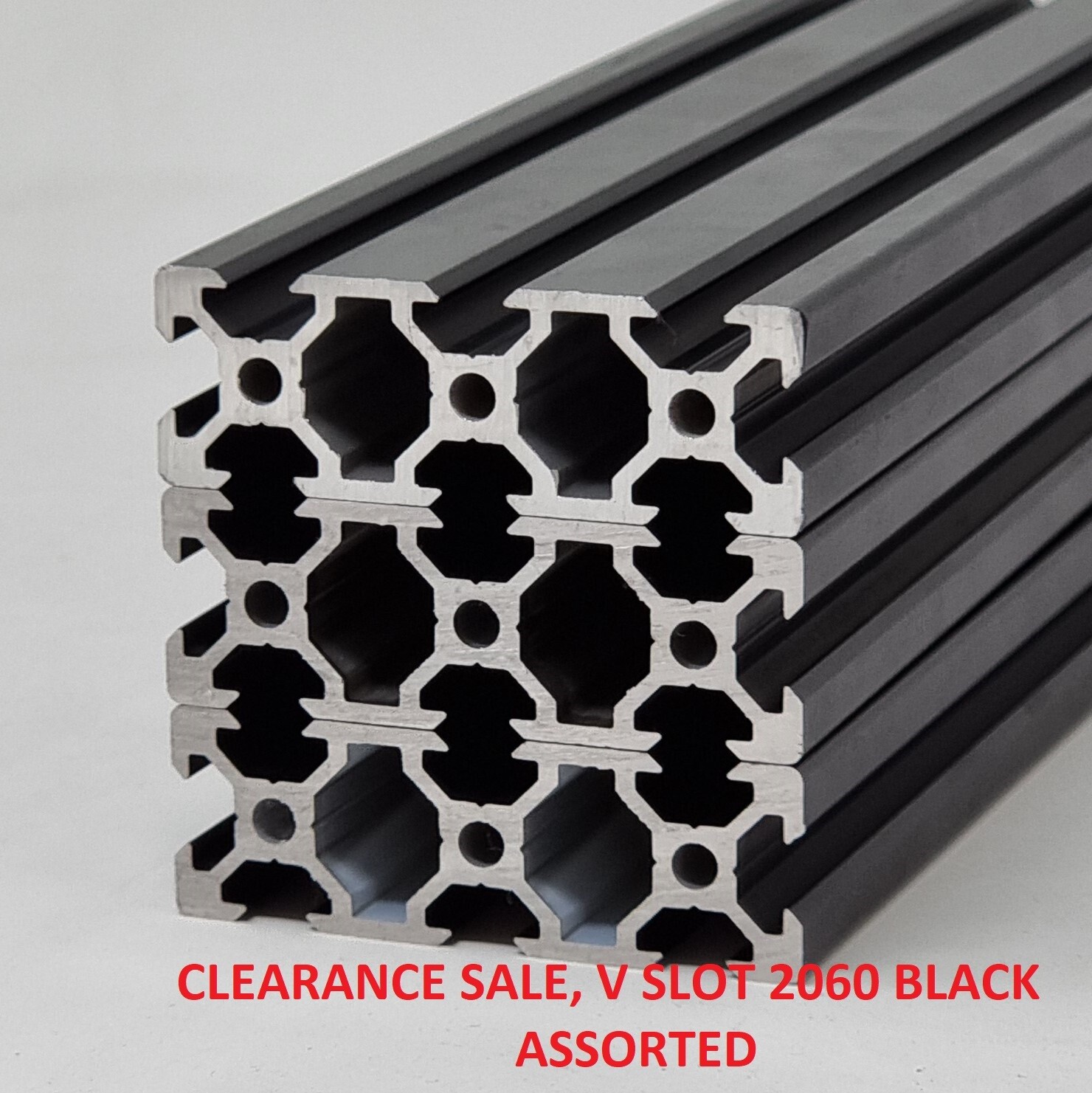 2060 V-Slot (Black, Clearance Sale, Bundle 6 )