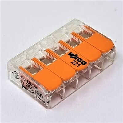 WAGO Pluggable Terminal Block, 5 Ways