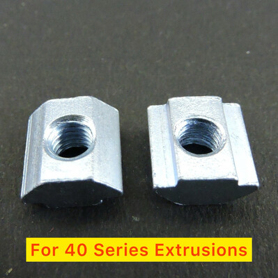 Pre Insertion T Nut for 40 Series Aluminium Extrusions