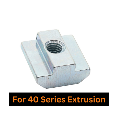 Pre Insertion T Nut for 40 Series Aluminium Extrusions