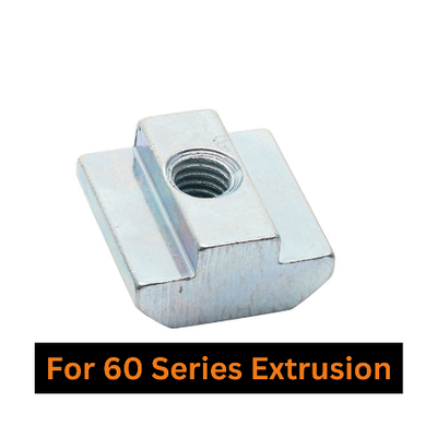 Pre Insertion T Nut for 60 Series Aluminium Extrusions