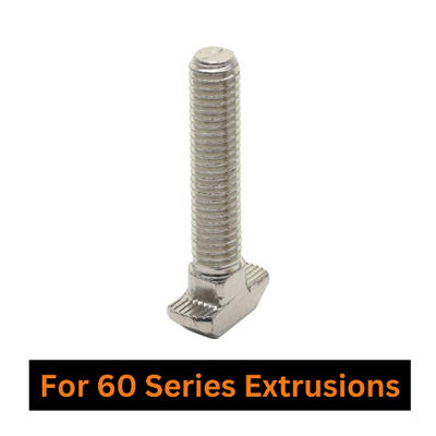 M8 T Bolt for 60 Series Aluminum Extrusions M8 T Bolt for 60 Series Aluminum Extrusions