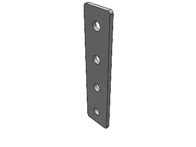 Sheet Metal 4 Hole Joining Plate For 20 Series