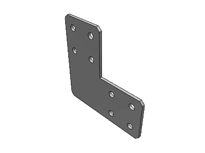 Double L Shape Joining Plate For 20 Series V/T Slot Extrusions