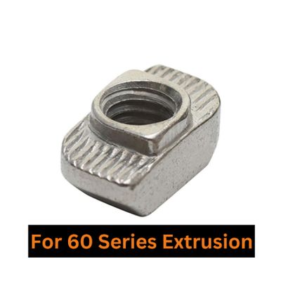 Drop In T Nut for 60 Series Aluminium Extrusions