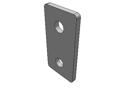 Sheet Metal 2 Hole Joining Plate For 20 Series