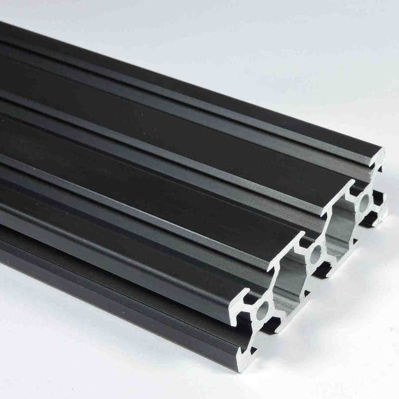 2060 Black V Slot Aluminium Extrusion Profile