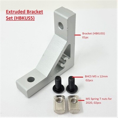 Extruded Brackets Set for 20 Series T/V Slot