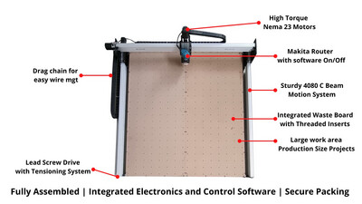 WorkBee CNC Router 1515 (Fully assembled)