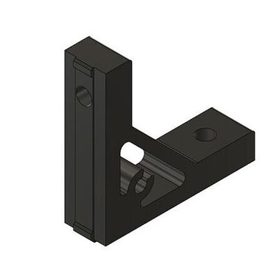 Extruded Bracket for 2020 T/V Slot (Black)