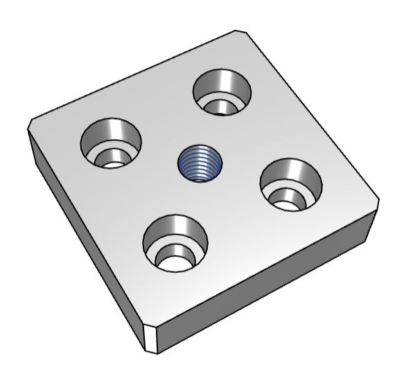 6060 Aluminium Extrusion Base Plate