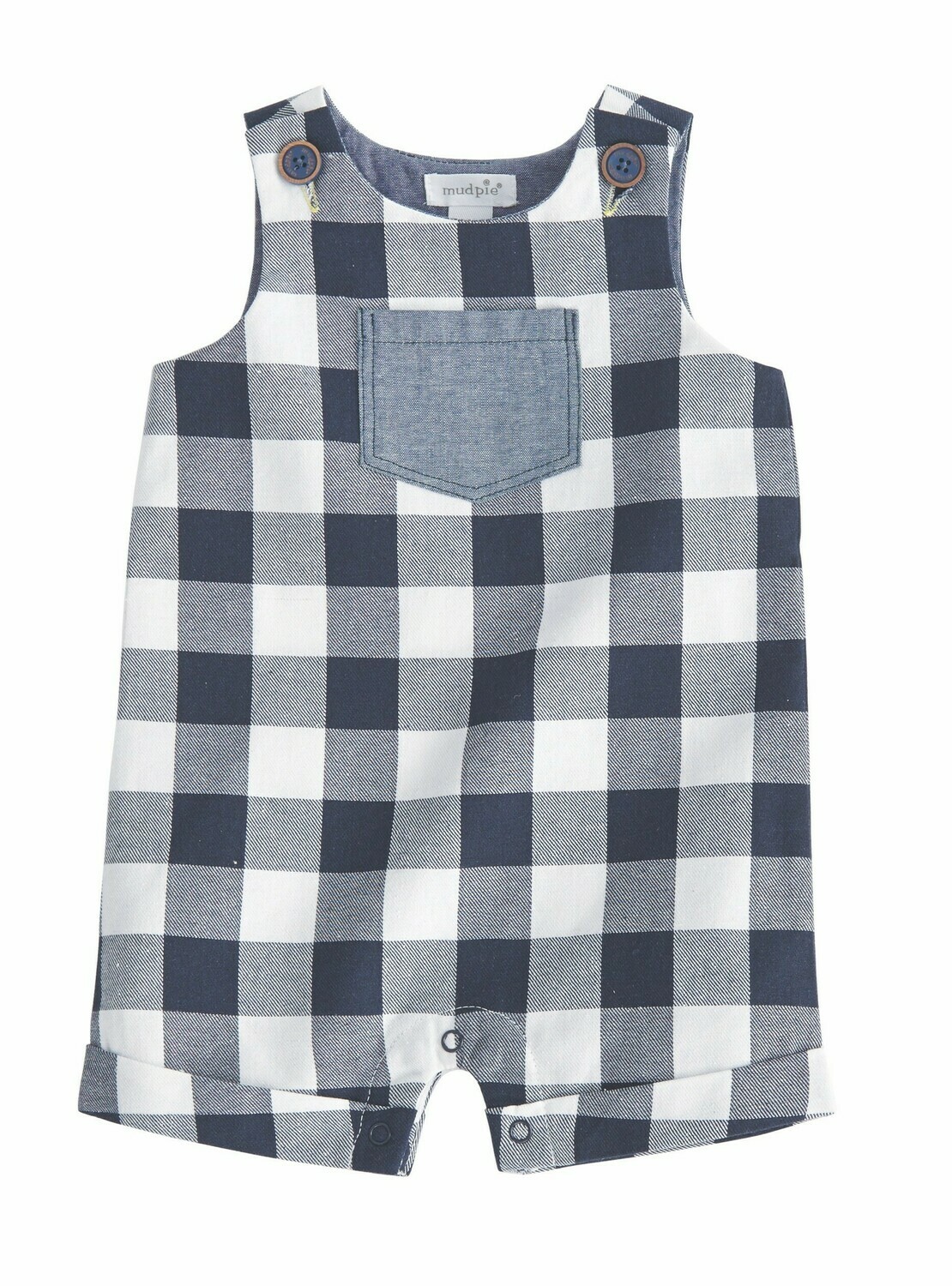 Gingham Boy Onesie, Size: 6-9 mo sleeveless