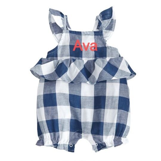 Gingham Girl Onesie