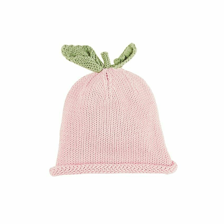 Sweet Pea Knit Hat, Color of Hat: Solid Pink