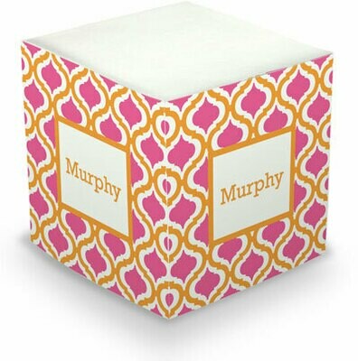 Kate Tangerine Memo Cube